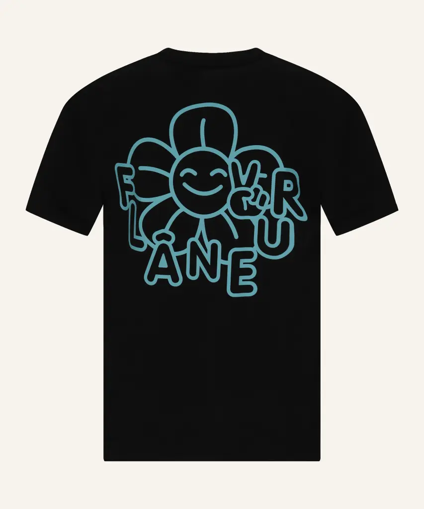 FTSH166-HAPPY FLOWER T SHIRT BLACK_2.webp