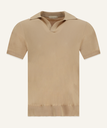 BUTTONLESS POLO TRIMBEIGE