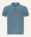 POLO SHIRT LINEN-SEA GREEN