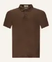 POLO SHIRT LINEN-CHOCOLAT