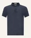 POLO SHIRT LINEN-NAVY