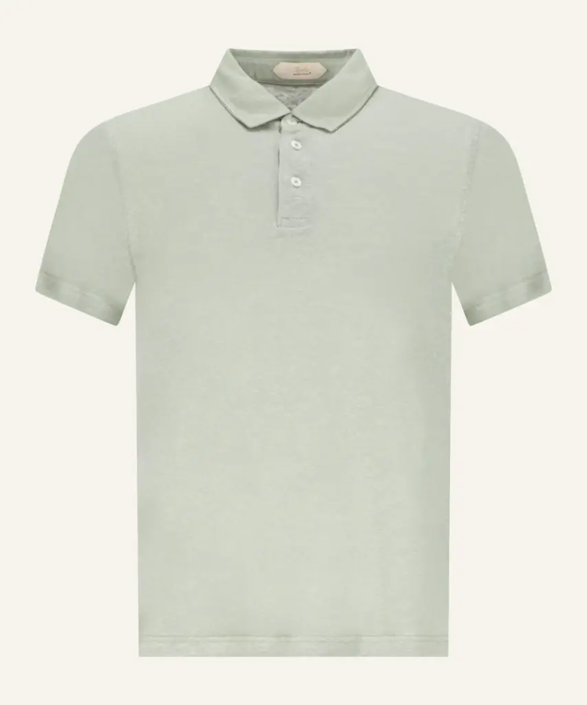 POLO SHIRT LINEN-PISTACHE 