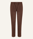 SEASIDE TROUSSERS LINEN-CHOCOLATE